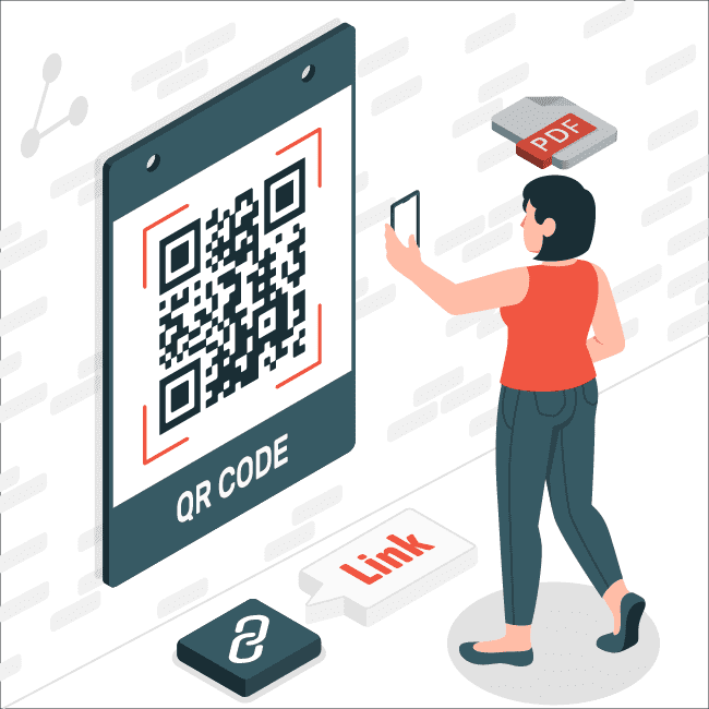 scaning QR code