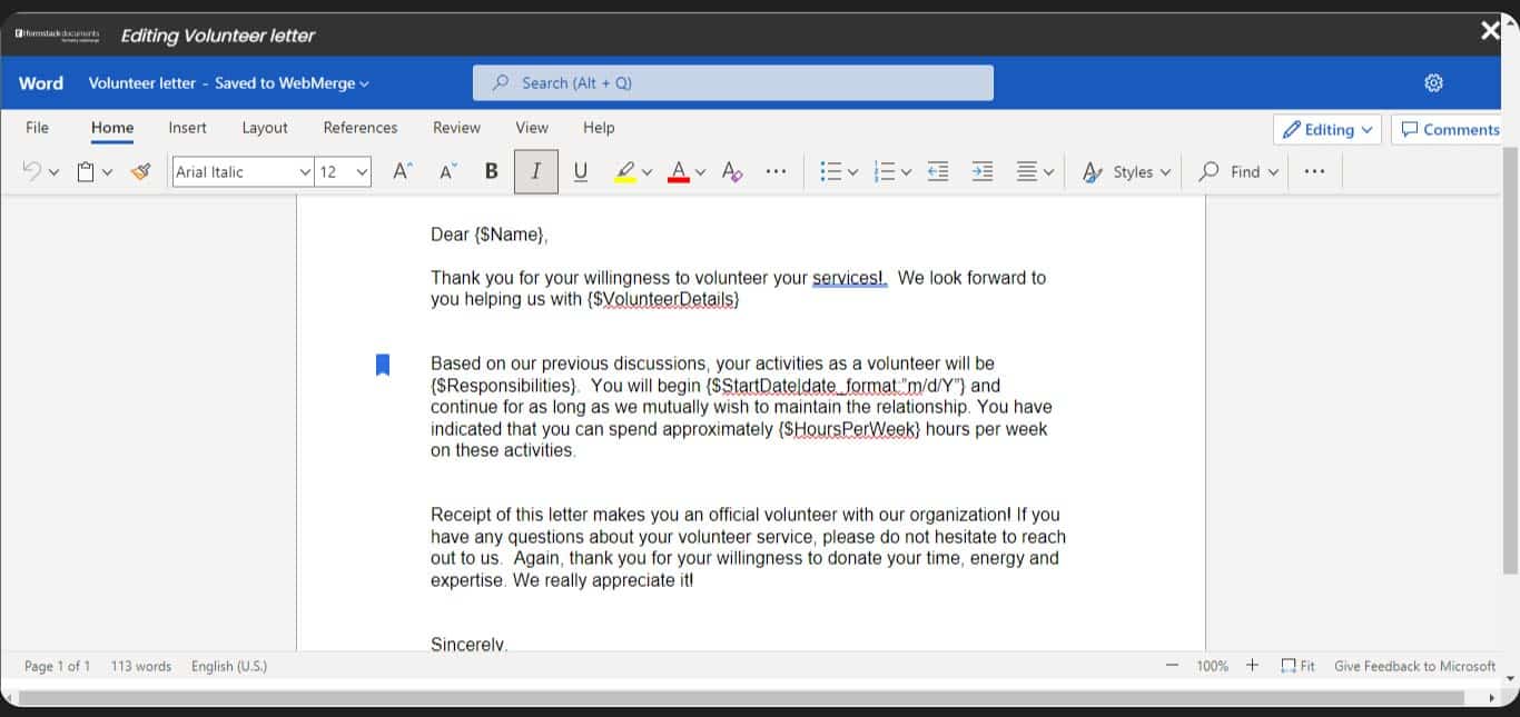 formstack letter