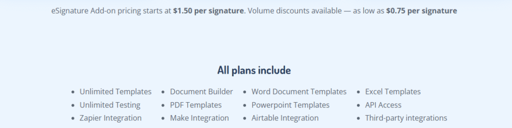 Docupilot pricing 3