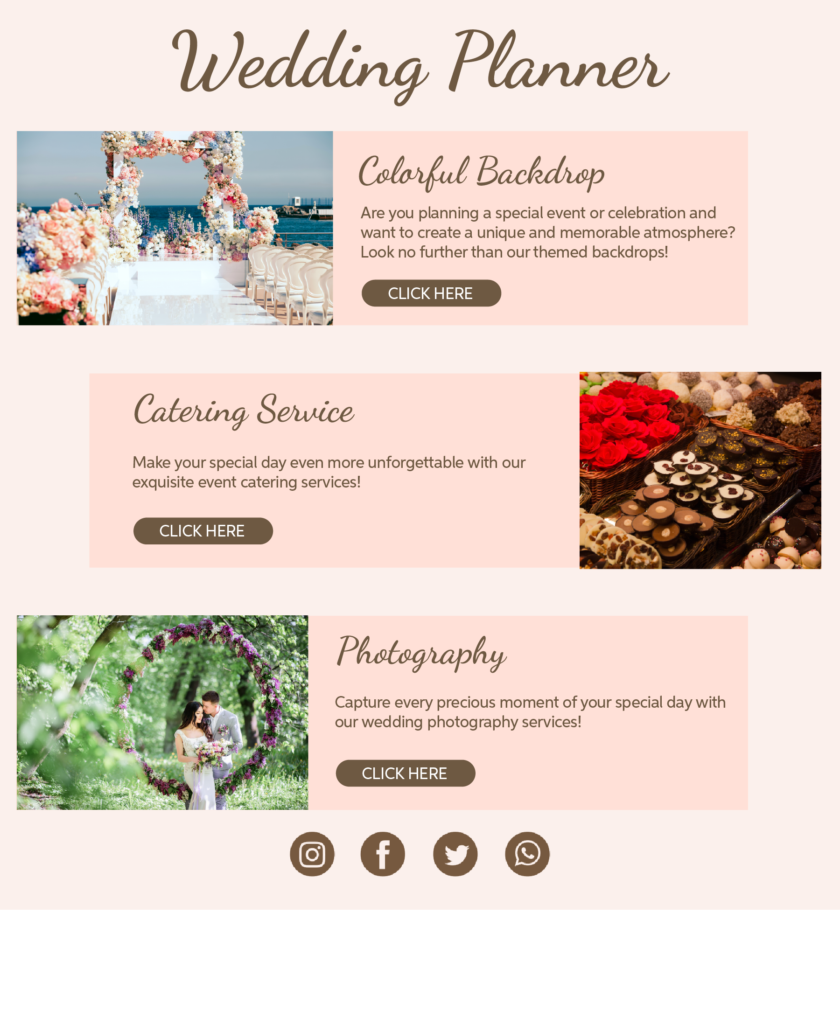 email content specifications